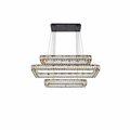 Lighting Business 42 in. Monroe LED Triple Rectangle Pendant Black LI2960298